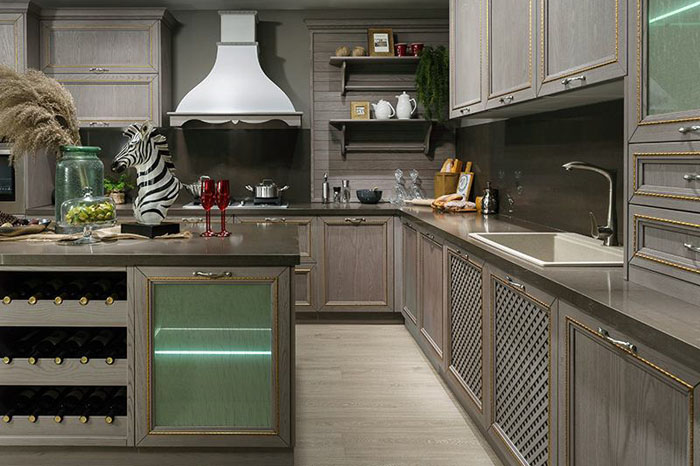 1-20103009414G63 石英石橱柜台面的清洁跟养护