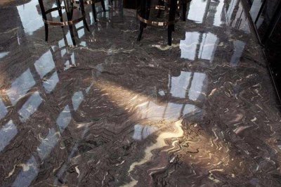 How do natural marble surface repair